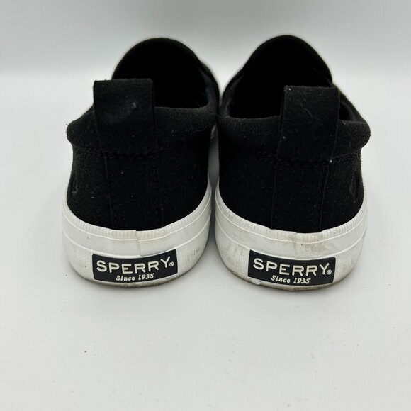 Sperry Top-Sider Memory Form Black Perforated  Slip-On Loafer Comfort Size 6.5 - Picture 4 of 10